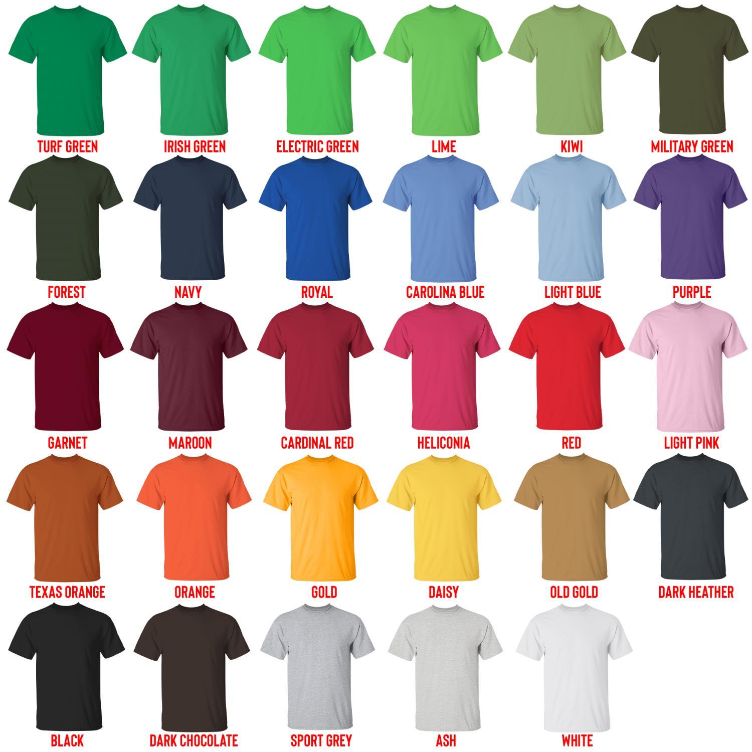 t shirt color chart - Animal Crossing UK Store