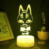 Animal Crossing Game Character Cleopatra 3D Led Night Lights Cool Gifts for Kids Bedroom Bedside Decoration 4 - Animal Crossing UK Store