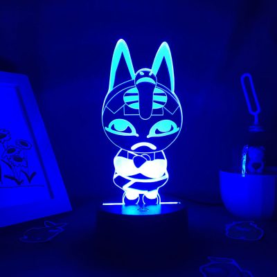 Animal Crossing Game Character Cleopatra 3D Led Night Lights Cool Gifts for Kids Bedroom Bedside Decoration - Animal Crossing UK Store