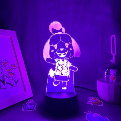 Animal Crossing Game Character Isabelle 3D Led Night Lights Cool Gifts for Kids Bedroom Bedside Decoration 1 - Animal Crossing UK Store