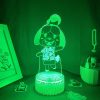 Animal Crossing Game Character Isabelle 3D Led Night Lights Cool Gifts for Kids Bedroom Bedside Decoration 3 - Animal Crossing UK Store