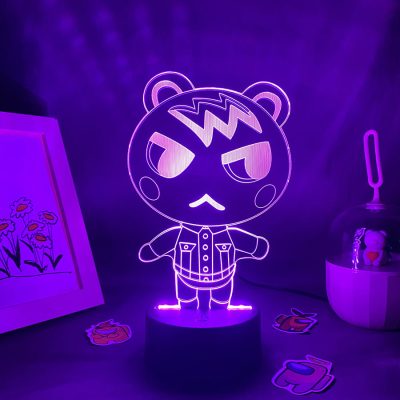 Animal Crossing New Horizons Game Character Marshal 3D Led Night Lights Cool Gifts for Kids Bedroom - Animal Crossing UK Store