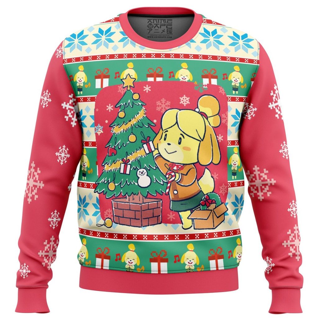 Animal Crossing Red Ugly Christmas Sweater
